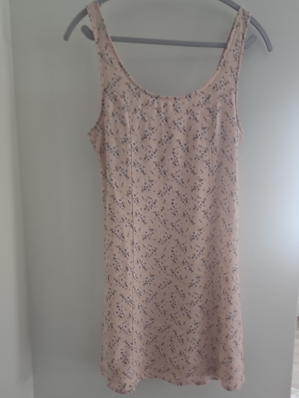 American Eagle Outfitters Blush Pink Peach Floral Dress Open Back